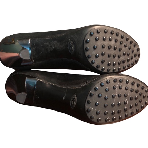 TOD'S designer Gommino Patent Cap Toe Limousine Black pump 40 - Picture 5 of 12